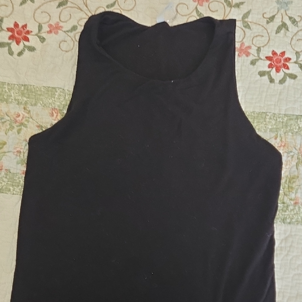 Black Sleeveless Women's Top